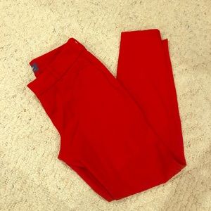 Old Navy Red pixie mid rise pants